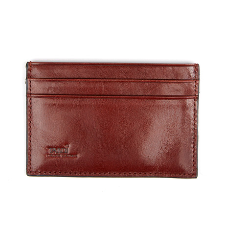 Leather Slim Card Case // Cognac
