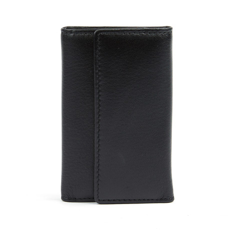 Leather 6 Key Wallet // Black