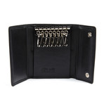 Leather 8 Key Wallet // Black