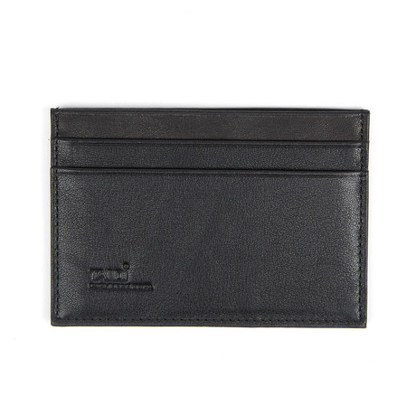 Leather Card Wallet // Black