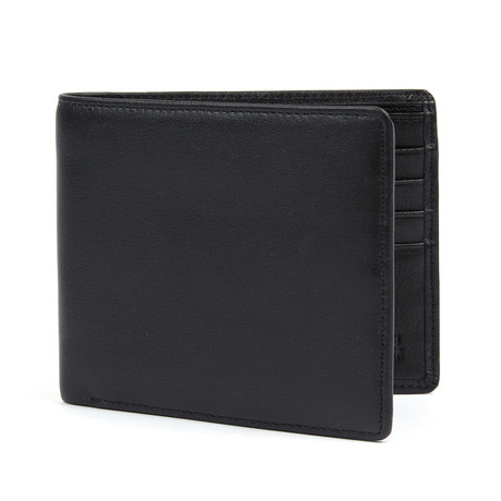 Leather Trifold Wallet // Black