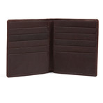 Leather Bifold Wallet //Burgundy