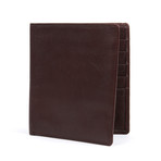 Leather Bifold Wallet //Burgundy