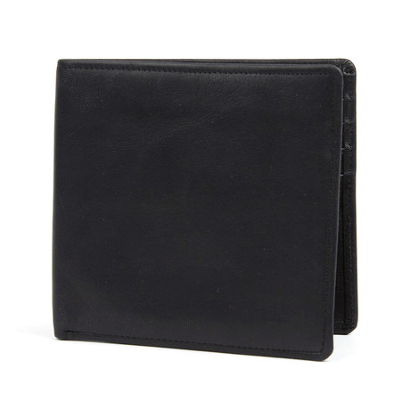 Leather Window Bifold Wallet // Black