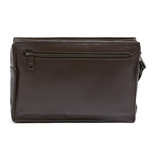 Leather Wrist Strap Travel Bag // Brown