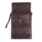 Leather Handle Travel Bag // Burgundy