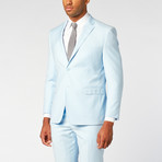 Eleganza Platinum // Modern Fit 2-Piece Suit // Sky (US: 40R)