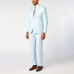 Eleganza Platinum // Modern Fit 2-Piece Suit // Sky (US: 40R)