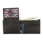 Stonewashed Leather with Bi-Fold Wallet // Black