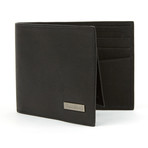 Stonewashed Leather with Bi-Fold Wallet // Black