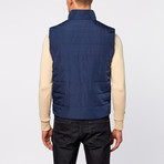 Color Siete // Quilted Vest // Bottle Blue (M)