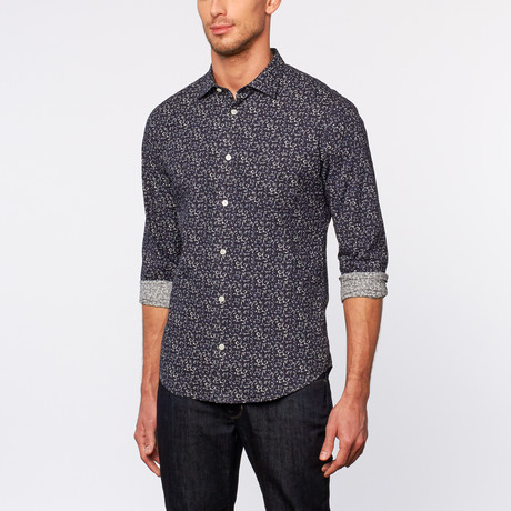 Color Siete // Thompson Printed Shirt // Midnight (S)