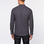 Color Siete // Thompson Printed Shirt // Midnight (L)