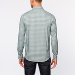 Color Siete // Hudson Oxford Checked Shirt // Dark Jade (2XL)