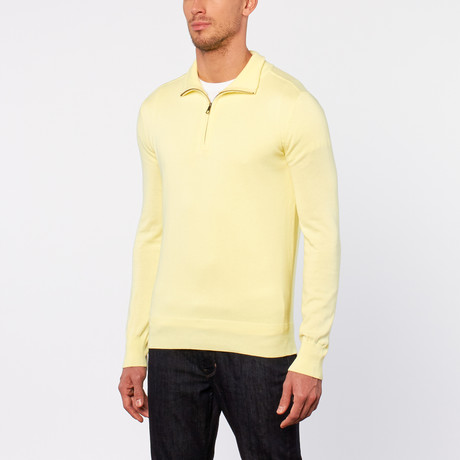 Color Siete // Cotton Quarter Zip // Pollen (S)