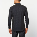 Button-Up Shirt // Blue Pattern (S)