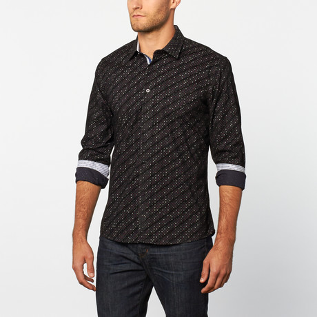 Button-Up Shirt // Black Pattern (S)