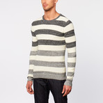 Rose Pistol // Clio Mixed Striped Sweater // Navy + Natural (L)