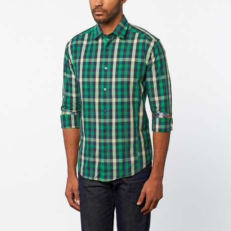 Walter Button-Up Shirt // Green (XS)