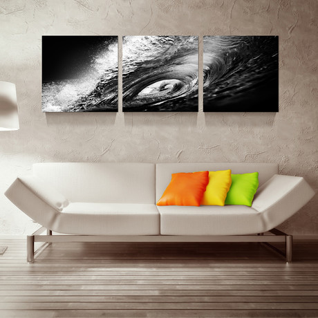 Black and White Wave (20"W x 20"H)