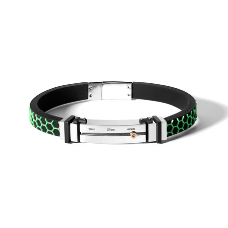 Marathon Bracelet // Green Pattern