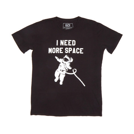 More Space T-Shirt // Faded Black (S)