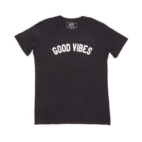 Good Vibes T-Shirt // Faded Black (S)