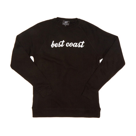 Best Coast Raglan // Black (S)