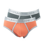Code Double Brief  // Green + Orange (XL)