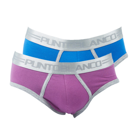 Code Double Brief  // Navy + Purple (S)