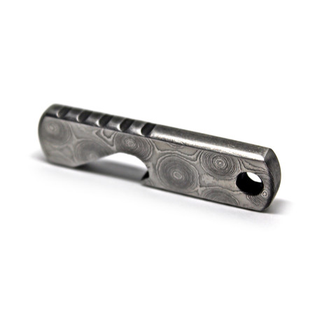 Raindrop Damascus Baby Hippo Bottle Opener