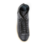 Bokoroo Full-Grain Hi-Top Sneaker // Black (US: 8)