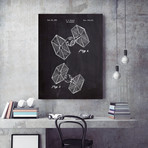 TIE Fighter // Star Wars (White Grid // 11"L x 17"W)