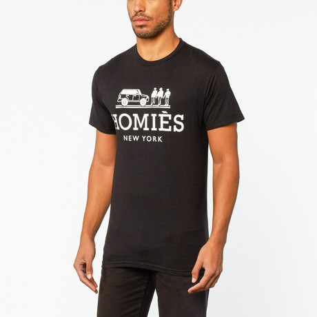 Homies Tee // Black + White (S)