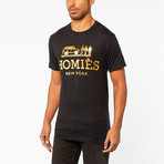 Homies Tee // Black + Gold (2XL)