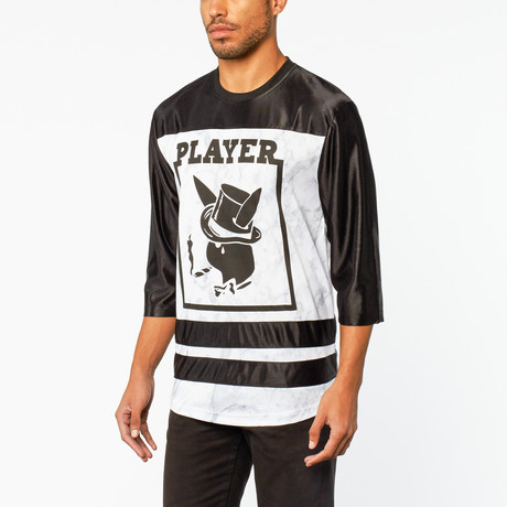 Player Mesh Jersey // Black + White (XS)