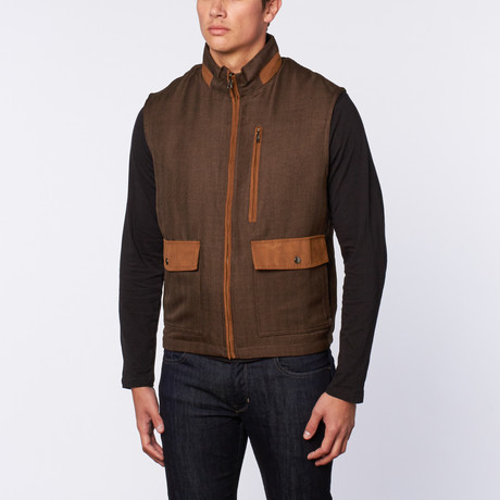 Bearsden Reversible Vest // Brown (S)