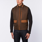 Bearsden Reversible Vest // Brown (XL)