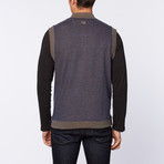 Hadden Reversible Half-Zip Vest // Dark Blue (L)