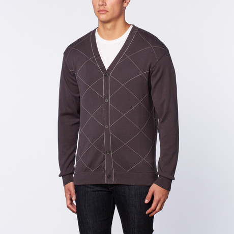 Smith Cove Cotton Cardigan // Dark Blue (S)