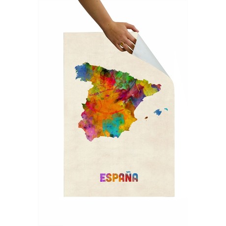 Espana Coloured Map (24" x 30")