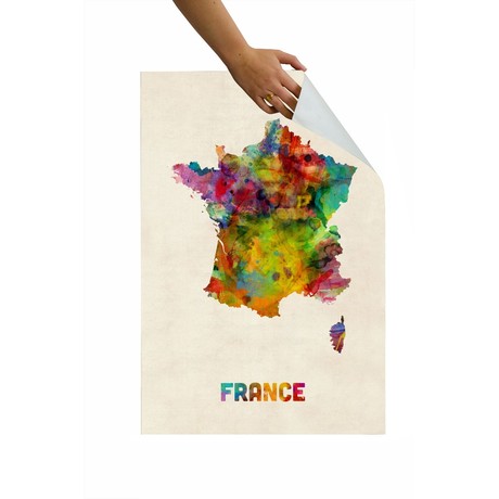 France Coloured Map (24" x 30")