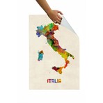 Italia Map Coloured (24" x 30")