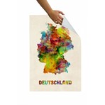 Deutschland Map Coloured (24" x 30")