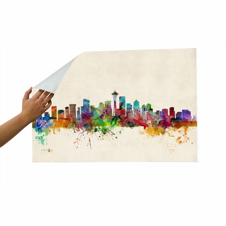 Seattle Washington Skyline (24" x 30")