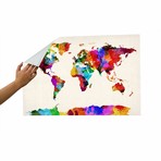 World Map Colour 5 (24" x 30")