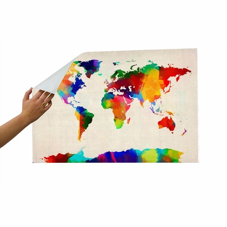 World Map Colour 4 (24" x 30")