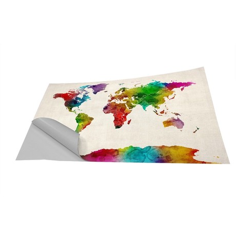 World Map Colour 2 (24" x 30")