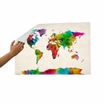 World Map Colour 2 (24" x 30")