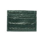 Croc Wallet Card Holder // Green